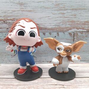 CultureFly Good Guys Chucky 6" Bobblehead & Gremlins Gizmo 4" Loose Lot